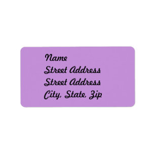 Light Pastel Lavender Adress Sticker Adressetikett