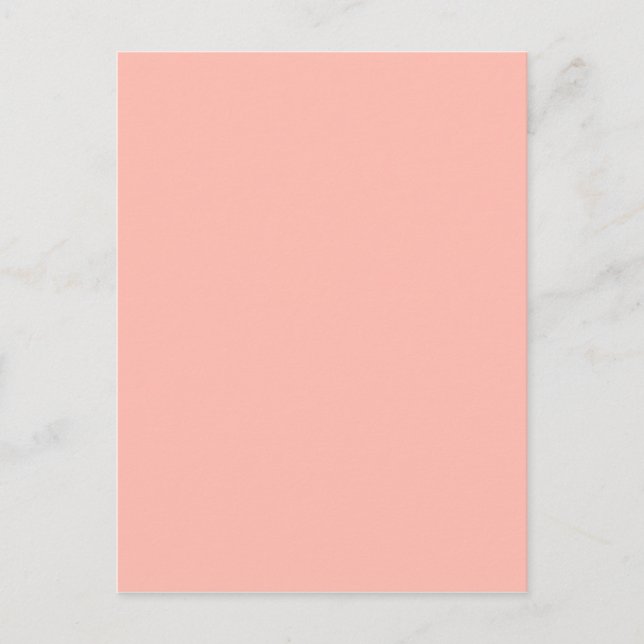 Light Peach Färg Endast ingenting annat än Färg-de Vykort (Framsida)