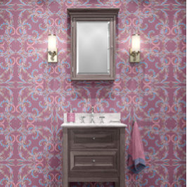 Light Pink Baroque Ornamental Design