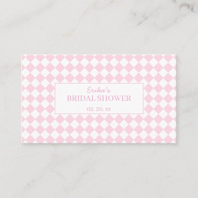 Light pink Classic Design Bridal Enclosure Card Tilläggskort (Framsida)