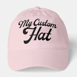 LIGHT PINK Custom Baseball Cap Blank (Dad Cap) Keps