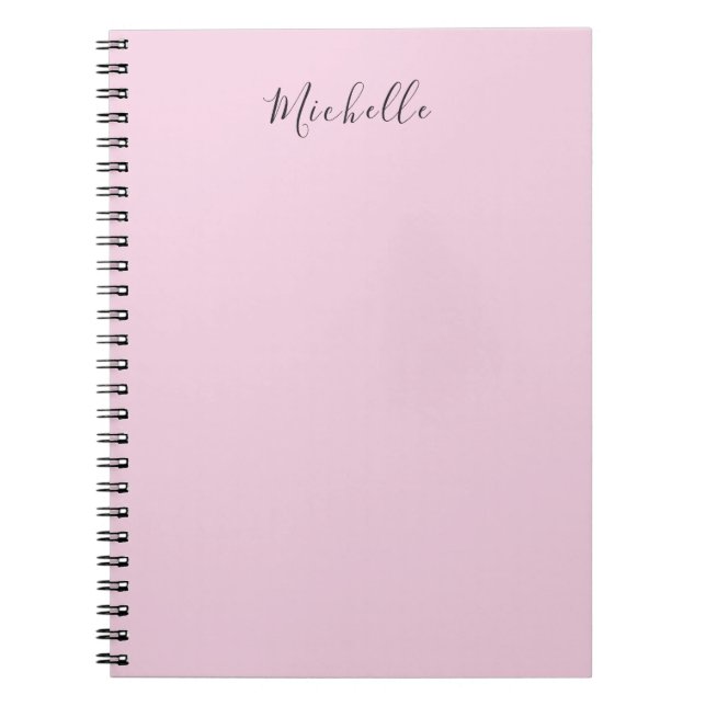 Light Pink Professional Unique Classic Handwriting Anteckningsbok (Framsidan)