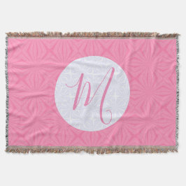 Light Pink Squiggly Squares Personalize Initial Filt