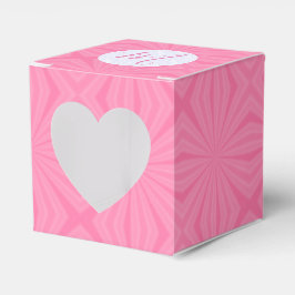 Light Pink Squiggly Squares Personalized Heart Presentaskar