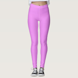 Light Pinkish Lila Solid Färg Leggings