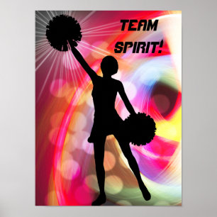 Light Rainbow med Cheerledare Poster