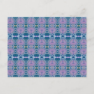 Light Ringar Clear Blue HoloGrapect Effect Art Vykort