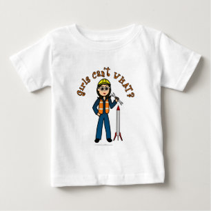 Light Rocket Scientist Girl T-shirt