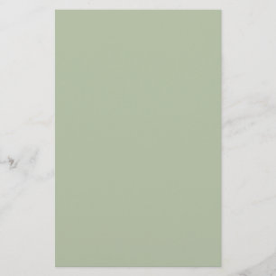 Light Sage Grönt Solid Färg Brevpapper