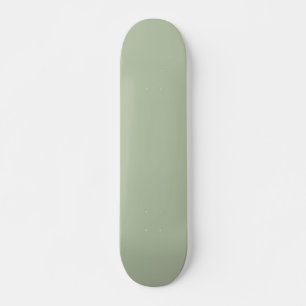 Light Sage Grönt Solid Färg Mini Skateboard Bräda 18,5 Cm