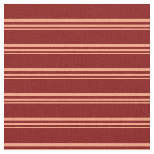 Light Salmon and Maroon Rand Mönster Tyg