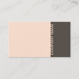 Light Salmon Brown Modern Visitkort