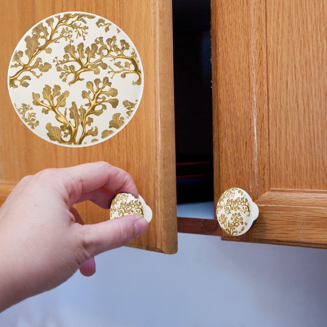 Light Sand Färg med Guld Sjögräs Knopp (Skapare uppladdad)