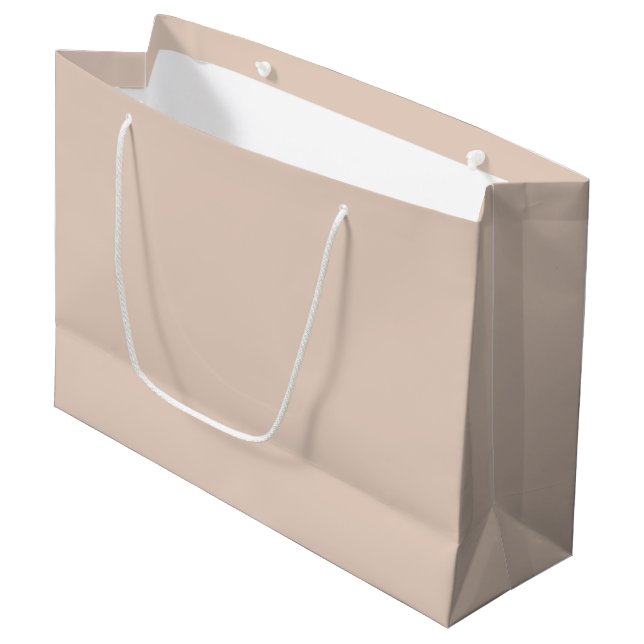 Light Sandy Beige Large Gift Bag (Framsidan Vinklad)