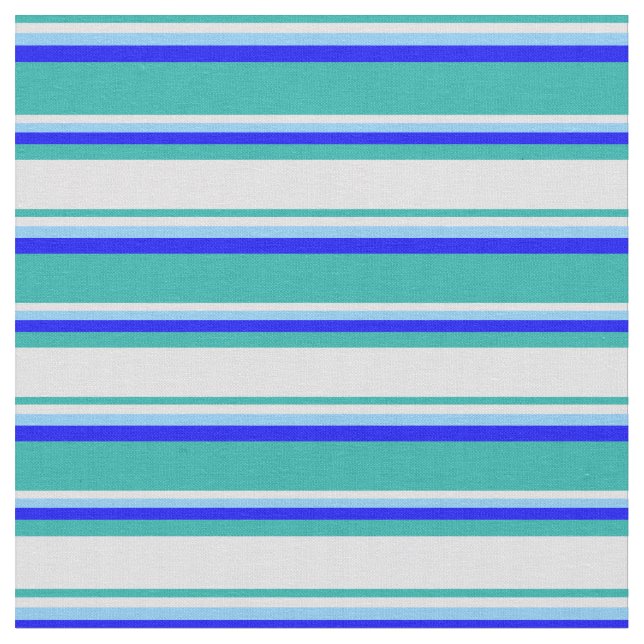 Light Sea Grönt, Lavender, Light Himlar Blue & Blu Tyg (Närbild)