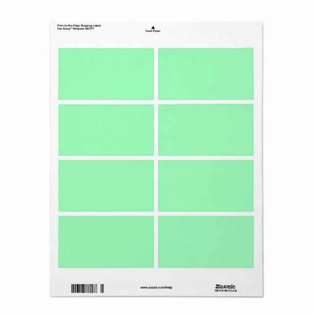 Light Sea-Skam Fraktsedel (Helt Ark)