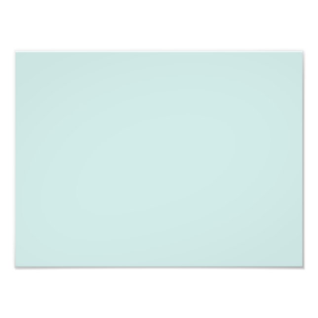 Light Seafoam Blue Grönt Färg Trend Sea Skam Fototryck (Framsidan)
