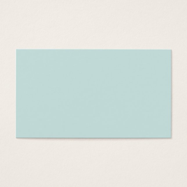 Light Seafoam Blue Grönt Färg Trend Sea Skam Visitkort (Framsidan)