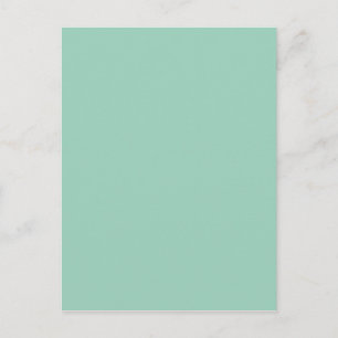 Light Seafoam Grönt Mode Färg Trend Sea Skam Vykort