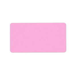 Light Shock rosa Solid Färg Adressetikett