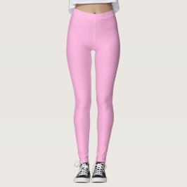 Light Shock rosa Solid Färg Leggings