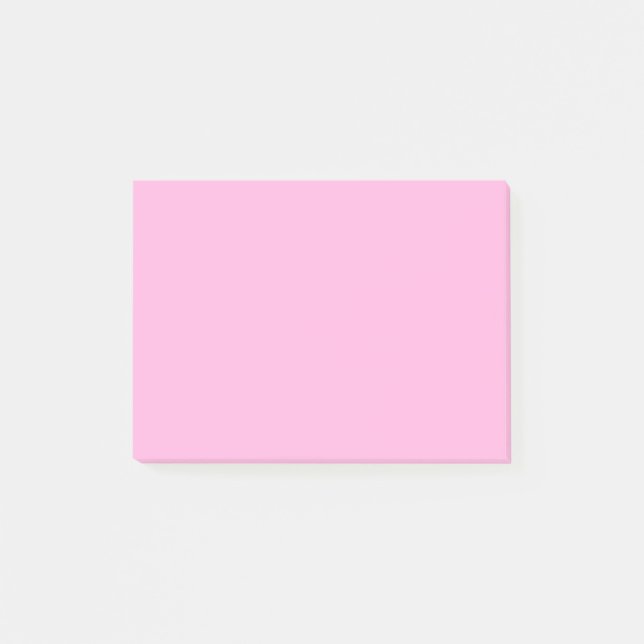 Light Shock rosa Solid Färg Post-it Block (Framsida)