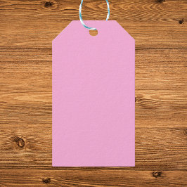 Light Shock rosa Solid Färg Presentetikett