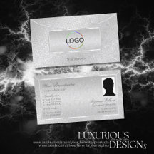 Light Silver Snake Mönster med Logotyp och foto