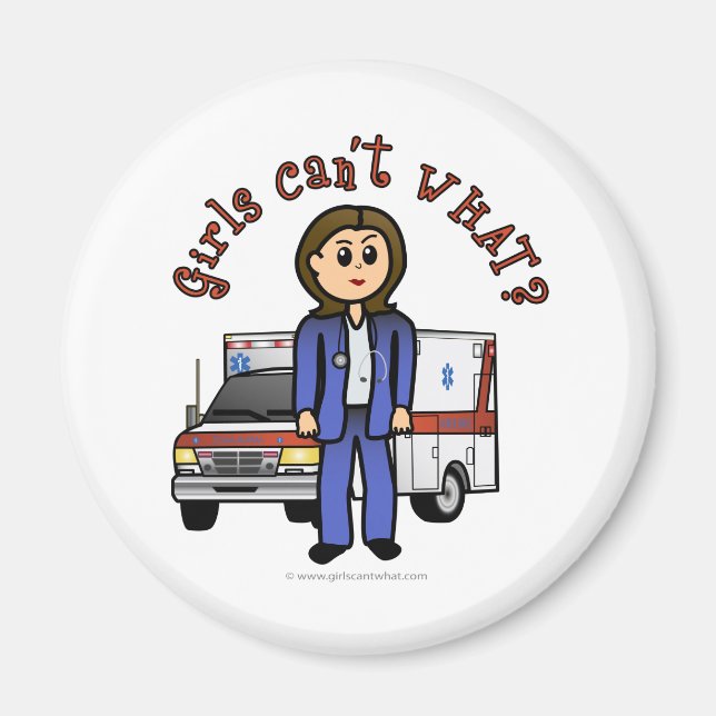 Light Sjukvårdare Girl Magnet (Framsidan)