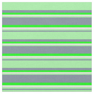 Light Slate Grått, Grönt, Beige och Lime Färgad Tyg