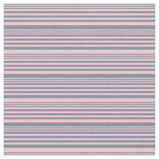 Light Slate Grått och Rosa Färgad Linjer Tyg (Närbild)