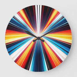 Light Speed Stripes Art Stor Klocka