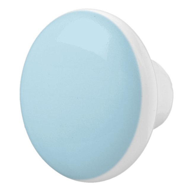 Light Spun Sugar Blue, Solid Färg Pastel Blue Knopp (Höger)