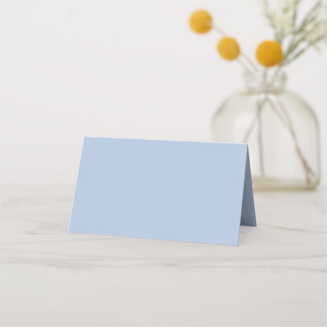 Light Steel Blue Solid Färg Placeringskort (Framsida)
