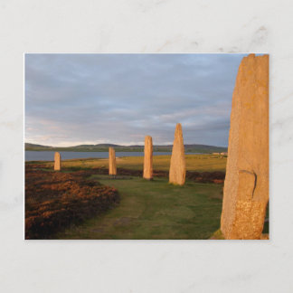 Light Stone Sunset Vykort