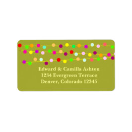 Light Strings Anpassade juladressetikett Adressetikett