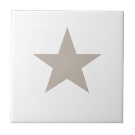 Light Taupe Star Kakelplatta