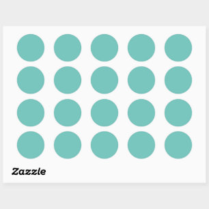 Light Teal #6BC388, halv bakad etikett