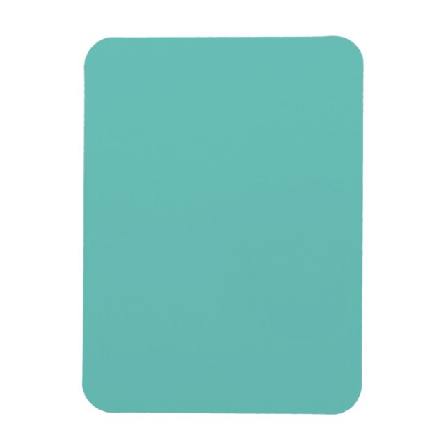 Light Teal #6BC388, halv bakad Magnet (Vertikal)