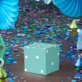 Light Teal Dot Mönster BonBon Candy Presentaskar