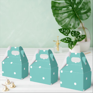 Light Teal Polka Dot Random Mönster Presentaskar