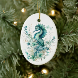 Light Turcos Sea Horse jul Ornament