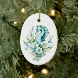 Light Turcos Sea Horse jul Ornament