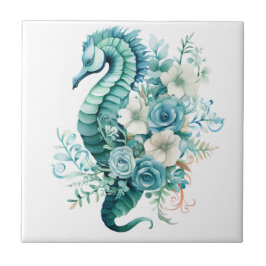 Light Turcos Seahorse Ceramic Tile Kakelplatta