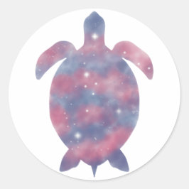 Light Turtle Starscape Sticker Runt Klistermärke