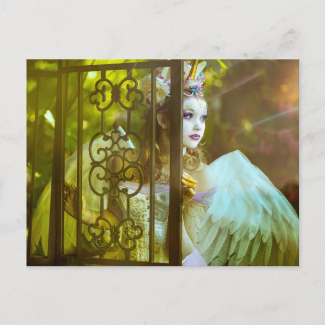 Light Unicorn Princess Vykort (Framsida)