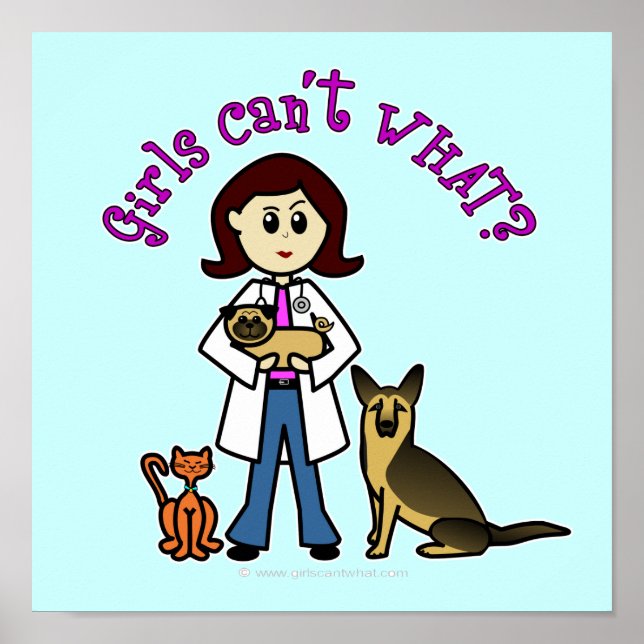 Light Veterinarian Girl Poster (Framsidan)