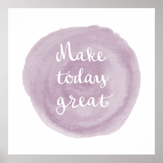 Light Violet Watercolor inspirational Poster (Framsidan)