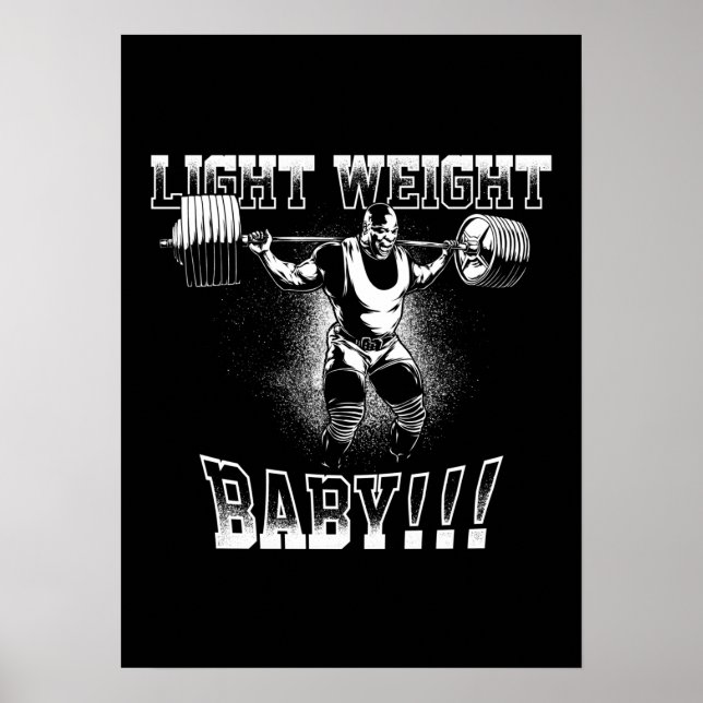 Light Weight Baby! (Ronnie Coleman) Bodybuilding Poster (Framsidan)