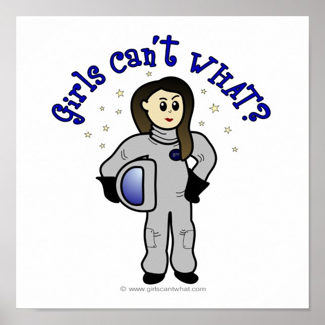 Light Woman Astronaut Poster (Framsidan)